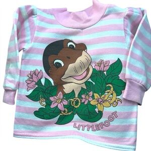 RARE Vintage 1998 Land Before Time Little Foot Sweatshirt 2t